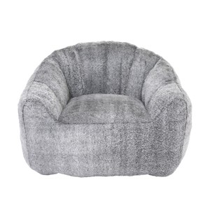 GlasFlength Bean Bag Seats Comfortable Premium Memory Foam Lounge Chair with Removable Cover for Living Room Bedroom, Gray, 41.4"*35"*30.7" - 1 of 4