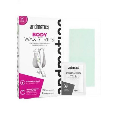 andmetics Body Wax Strips for Women - 3.17oz