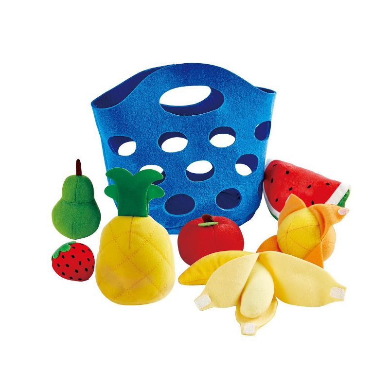 Hape Toddler Felt Fruit & Bread Baskets - Set of 2, 2 of 6