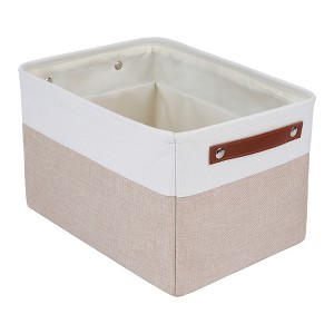 REGALWOVEN Cotton Collapsible Lightweight Sturdy Storage Bin 15*11*9.4in 3 Pcs - 1 of 4