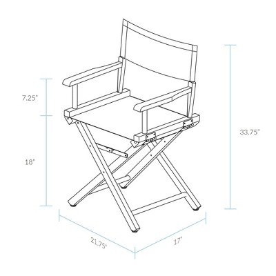 Black White Frame Director's Chair Target