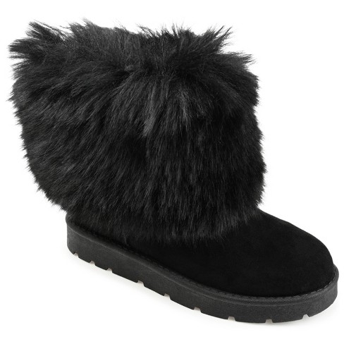 Fashion Winter Warm Comfortable Soft Faux Fur Lining Outdoor Ankle