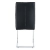 CAVINAS Modern Luxury Simple Arch Chair, PU High Resilience Dining Chair with Crazy Horse Texture and Arched Metal Leg - 2 of 4