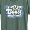 Women's - Instant Message - I Love You To The Coast And Back Short Sleeve Graphic T-Shirt - 2 of 4