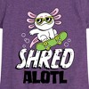 Girls' - Instant Message - Shred Alotl Fitted Short Sleeve Graphic T-Shirt - 2 of 4