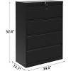 4-Drawer Metal File Cabinet with Lock, Heavy Duty Lateral Filing Cabinet for Letter/Legal Documents, Large Storage for Home Office - 2 of 4