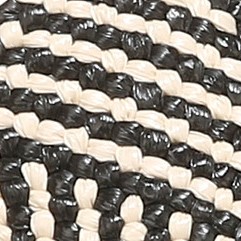 black multi raffia