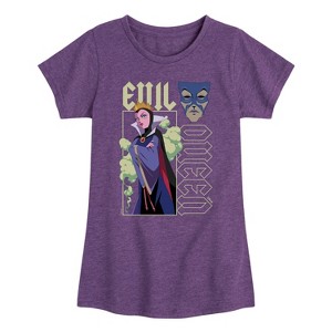 Girls' - Disney - Evil Queen Fitted Short Sleeve Graphic T-Shirt - 1 of 4