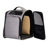 Munora - Expandable Pet Carrier Backpack - Front & Back Extension - Breathable Mesh Travel Pack for Small Dogs/Cats up to 26 lbs - 3 of 4