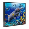 Stupell Industries Manatees & Fish Swimming Framed Giclee Art - 2 of 4