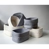 Shiraleah Assorted Set Of 3 Dharma Organizer Storage Baskets - Gray - 3 of 4
