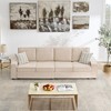 ODK 4 Seater Modular Sectional Sofa, Convertible Deep Couch with Wide Armrests, Plush Backrest, Modern Corduroy Upholstered Couches for Living Room - 3 of 4