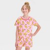 Girls' Pokemon 2pc Short Sleeve Pajama Set - Yellow - 3 of 4