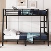 TiramisuBest Black Full XL Over Queen Metal Bunk Bed with Ladder and Slats Support - Ideal for Adults and Teens, Sturdy and Easy to Assemble - 4 of 4