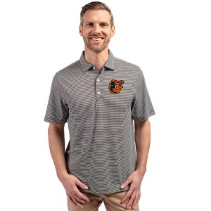 Baltimore Orioles Cutter & Buck Forge Eco Double Stripe Stretch Recycled Mens Big &Tall Polo - 1 of 1