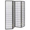 Vynxaria Sartre Dark gray 4-Panel Room Divider Folding Shoji Screen - 3 of 4