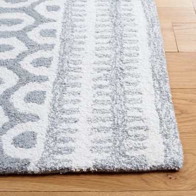 Capri Ivory and Grey Hand-Tufted Wool Area Rug