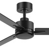 Airsurfer 48-in Matte Black Ceiling Fan Without Light, 3-Blade Propeller Design with Remote, 5" Downrod, Indoor Modern Style - 3 of 4