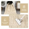 GOCAPTAIN Boho Washable Rugs for Living Room Bedroom Vintage Floral Carpet Distressed Oriental Area Rug Low Pile Soft Mat Non Slip Farmhouse Rug - 3 of 4