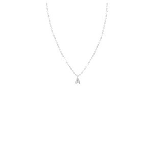 Bow to the Bee Bee You Necklace – Tiny 6mm Bee Charm – 14k Solid Gold & Sterling Silver Chain – Adjustable – 1pc - 1 of 4