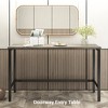 4 Pcs Dining Bar Table With Side Table, 3 Stools, Footrest Height Long Dining Table Set for Dining Room Multifunctional Counter Height Dining Table - 2 of 4