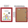 Americanflat Front Loading Kids Art Frame in Apple Red, 8.5x11 Picture Frame with Mat and 10x12.5 Without Mat, Kids Artwork Frames Changeable Display - 2 of 4