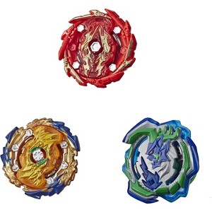 Beyblade Burst Rise Hypersphere Battle Hunters 3-Pack – Includes Wizard Fafnir F5, Ogre O5, and Bushin Ashindra A5 Tops – Battling Spin Toy Set - 1 of 4