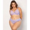 Curvy Couture Womens Sheer Mesh Full Coverage Unlined Underwire Bra - 3 of 4