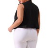 Agnes Orinda Women's Plus Size Sleeveless V-neck Button Down Fashion Vests - 4 of 4