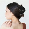 Unique Bargains Triangle Pattern Hair Clip 4.92"x1.57"x3.15" Black 1 Pc - 3 of 4