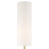 Possini Euro Design Moderne Mid Century Modern 62" Tall Standing Floor Lamp Droplet Foot Switch Metal Soft Gold Finish Living Room Bedroom House - 3 of 4