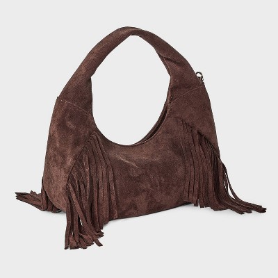 Soft Fringe Crescent Handbag - Universal Thread' - image 2
