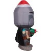 Star Wars Christmas Airblown Inflatable Mandalorian with Gift Box, 3.5 ft Tall, Grey - 3 of 4