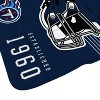 NFL Tennessee Titans Helmet Stripes Flannel Fleece Blanket - 3 of 3