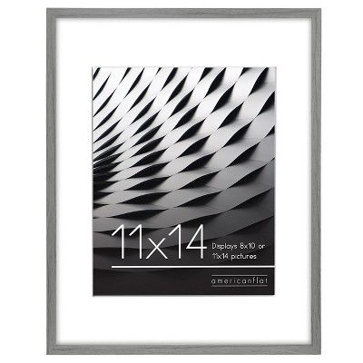 Americanflat Thin Picture Frames with shatter-resistant glass - Horizontal and Vertical Formats for Wall and Tabletop