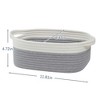 VECELO Woven Storage Basket Decorative Coiled Rope Basket Washable Woven Laundry Basket - 4 of 4