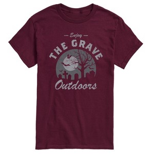 Men's - Instant Message - Enjoy The Grave Outdoors Short Sleeve Graphic T-Shirt - 1 of 4