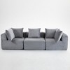 Corduroy Modular L-Shaped Sectional Sofa, Flexible Configuration - 4 of 4