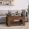 vidaXL Coffee Table Brown Oak 39.8"x19.3"x20.5" Engineered Wood - 2 of 4
