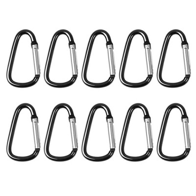 5pcs Plastic Carabiner, S-shape Carabiner, Carabiner Clip, Key Chain Clip,  Clips Small Snap Hooks Keychain For Fishing/Camping/Outdoor Sports
