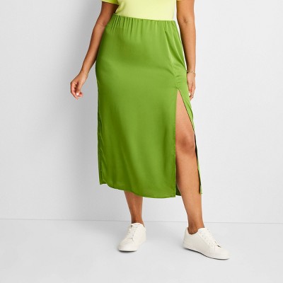 Satin midi 2024 skirt target