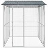 vidaXL Bird Cage Anthracite 215 x 208 x 247 cm Galvanized Steel - 3 of 4