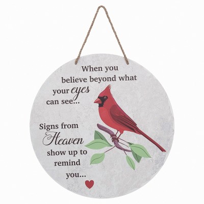 Transpac Metal 17 in. Multicolor Spring Believe Signs from Heaven Door Decor