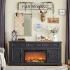 SinCiDo 70" Fireplace TV Stand, Entertainment Center w/ 30" Fireplace, Equipped w/ Remote Control & 3D Flame, Storage Cabinets & Drawers - 2 of 4