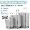 Gulches 3 PC Luggage Sets (20/24/28), Carry On Luggage with TSA Lock Airline Approved,  PC Hard Shell Suitcase with Front Pocket and Spinner Wheels - 4 of 4
