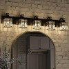 Whizmax Bathroom Vanity Light Fixtures Modern Crystal Vanity Light Fixtures, Light Modern Crystal Wall Lighting with Square Shade, Black - 3 of 4