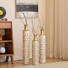 Floor Vases Gold Large Vases - 32/28/24 inch decorative high vases set of 3 for home decor Vintage Large vases - 3 of 4