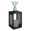Breighton Home Northfield Admiral Weave End Table with Shelf in Black/Black - 3 of 4