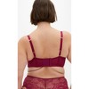Women's Plus Size Allure Demi Longline Bra - sangria | CITY CHIC - 2 of 4