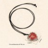Leather Cord Necklace Chain Multilayer Wooden Pendant Necklaces Vintage Jewelry Boho Long Sweater Necklace for Women Men - 4 of 4